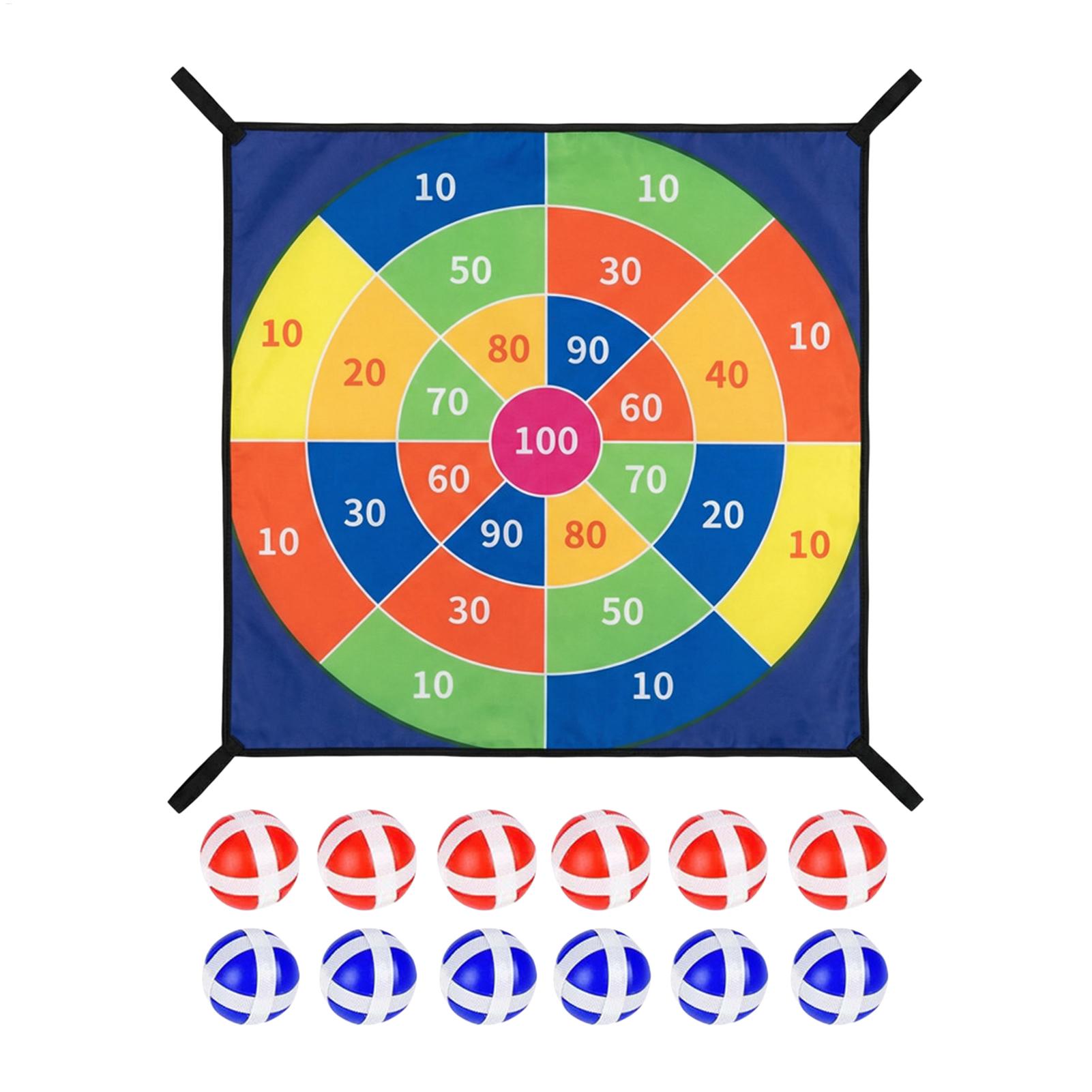 Kids Outdoor Trampoline - Trampoline Sticky Ball Dart Board Game