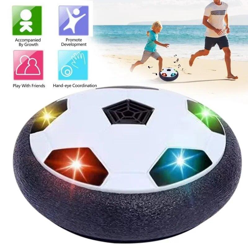 Kids Indoor Outdoor Games - LED Hover Soccer Ball - Air