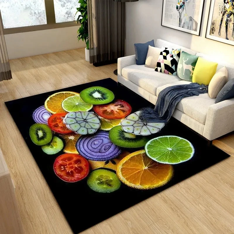 Kids Outdoor Kitchen Diy - Fresh Fruits Kitchen Mat Area Rug
