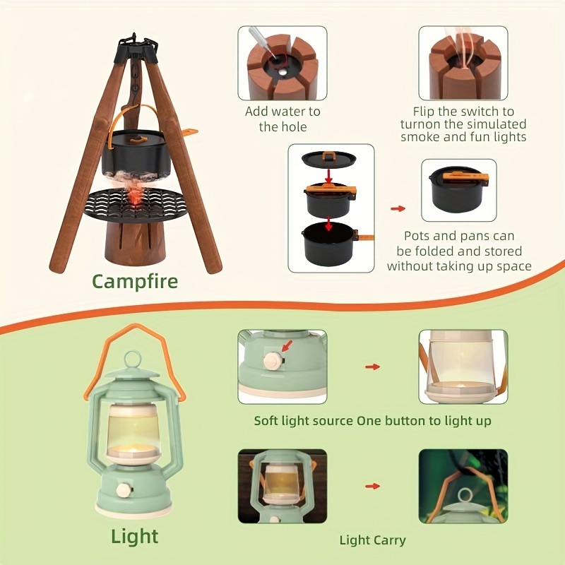 Kids Camping Set Toy Outdoor E - Kids Outdoor Teepee recension och pris