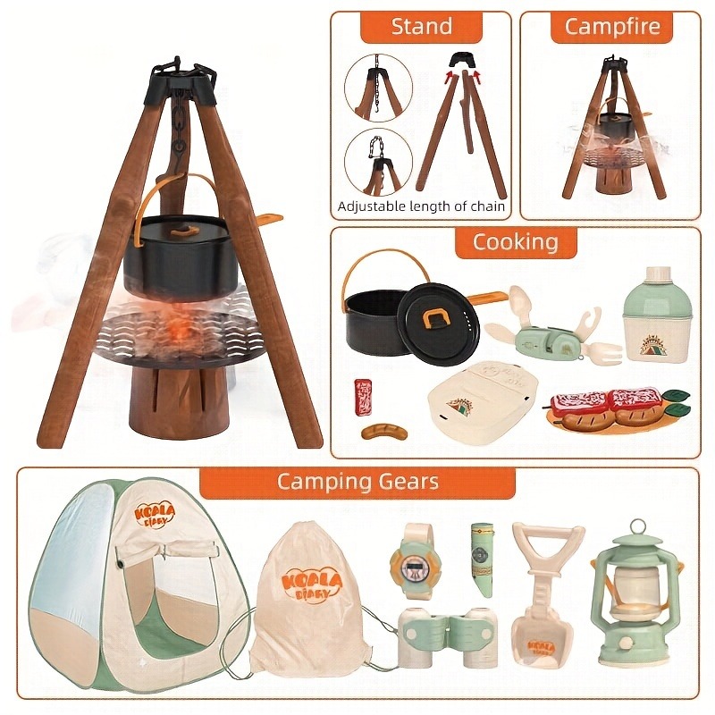 Kids Camping Set Toy Outdoor E - Kids Outdoor Teepee recension och pris