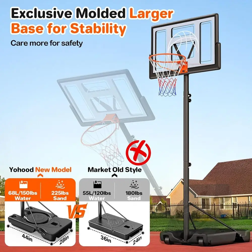 Adjustable Portable Outdoor Ba - Kids Outdoor Basketball Hoop recension och pris