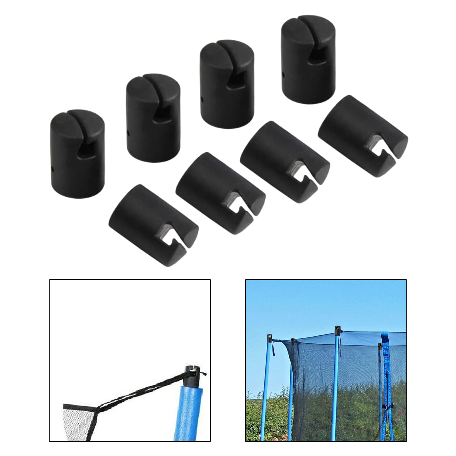 8Pcs Trampoline Enclosure Pole - Kids Outdoor Trampoline recension och pris