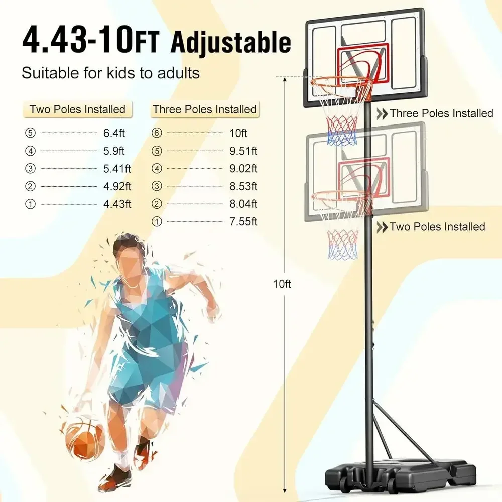 Portable Outdoor Basketball Ho - Kids Outdoor Basketball Hoop recension och pris