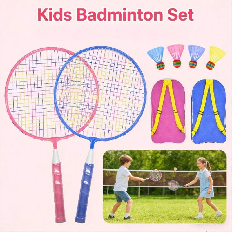 Kids Badminton Racket 2pcs Wit - Kids Indoor Outdoor Games recension och pris