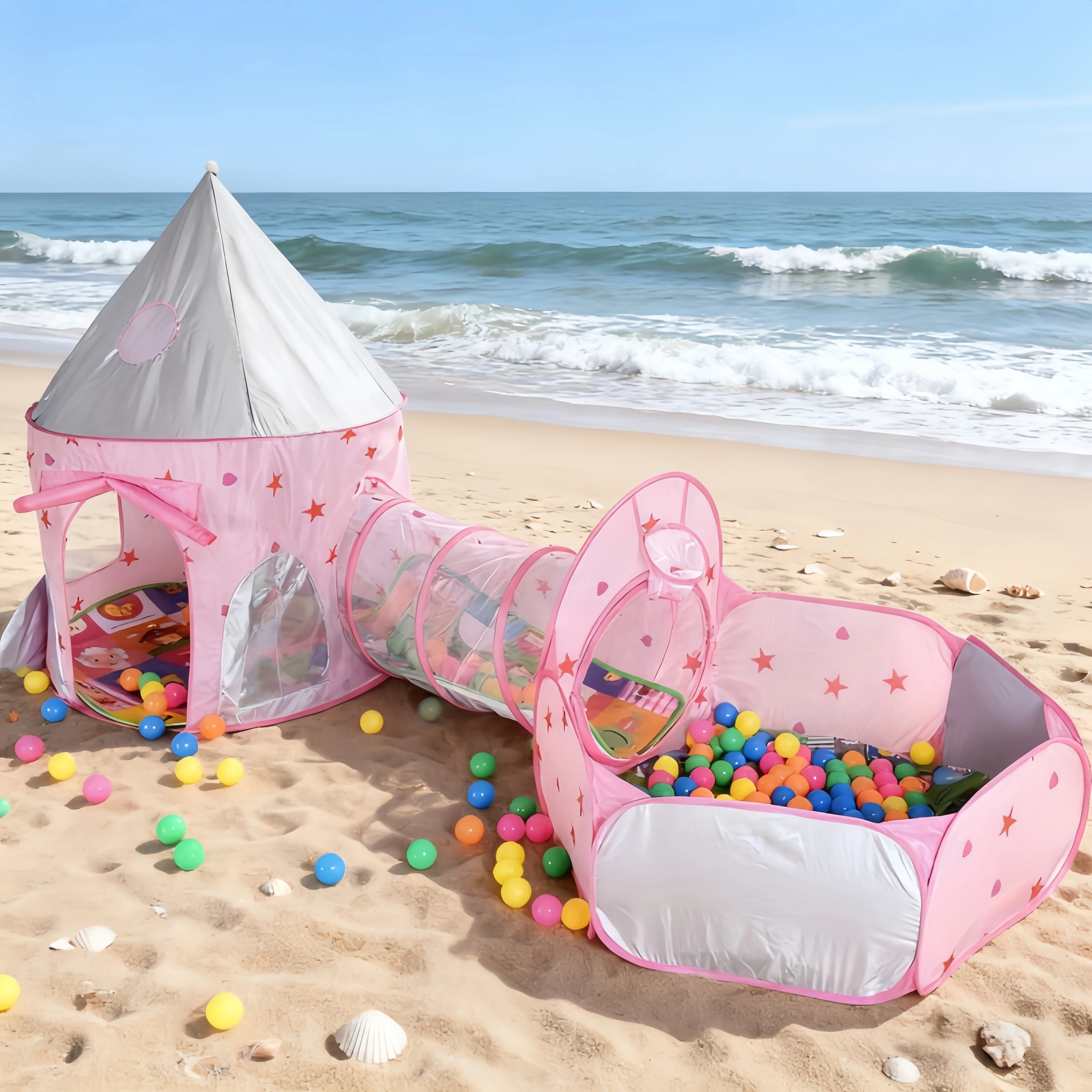3 in 1 Kids Tent House Portabl - Kids Outdoor Teepee recension och pris