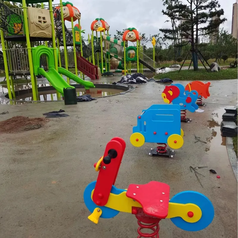 Outdoor Double Seesaw Rocking  - Kids Outdoor Music recension och pris