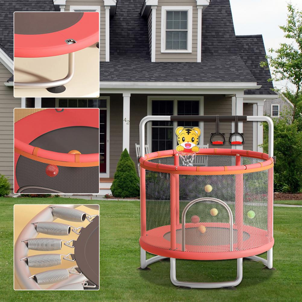 Kids Trampoline, Adjustable Ba - Kids Outdoor Trampoline recension och pris