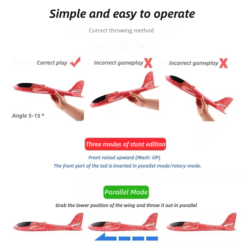 48cm Large Foam Airplane Child - Kids Outdoor Playset recension och pris