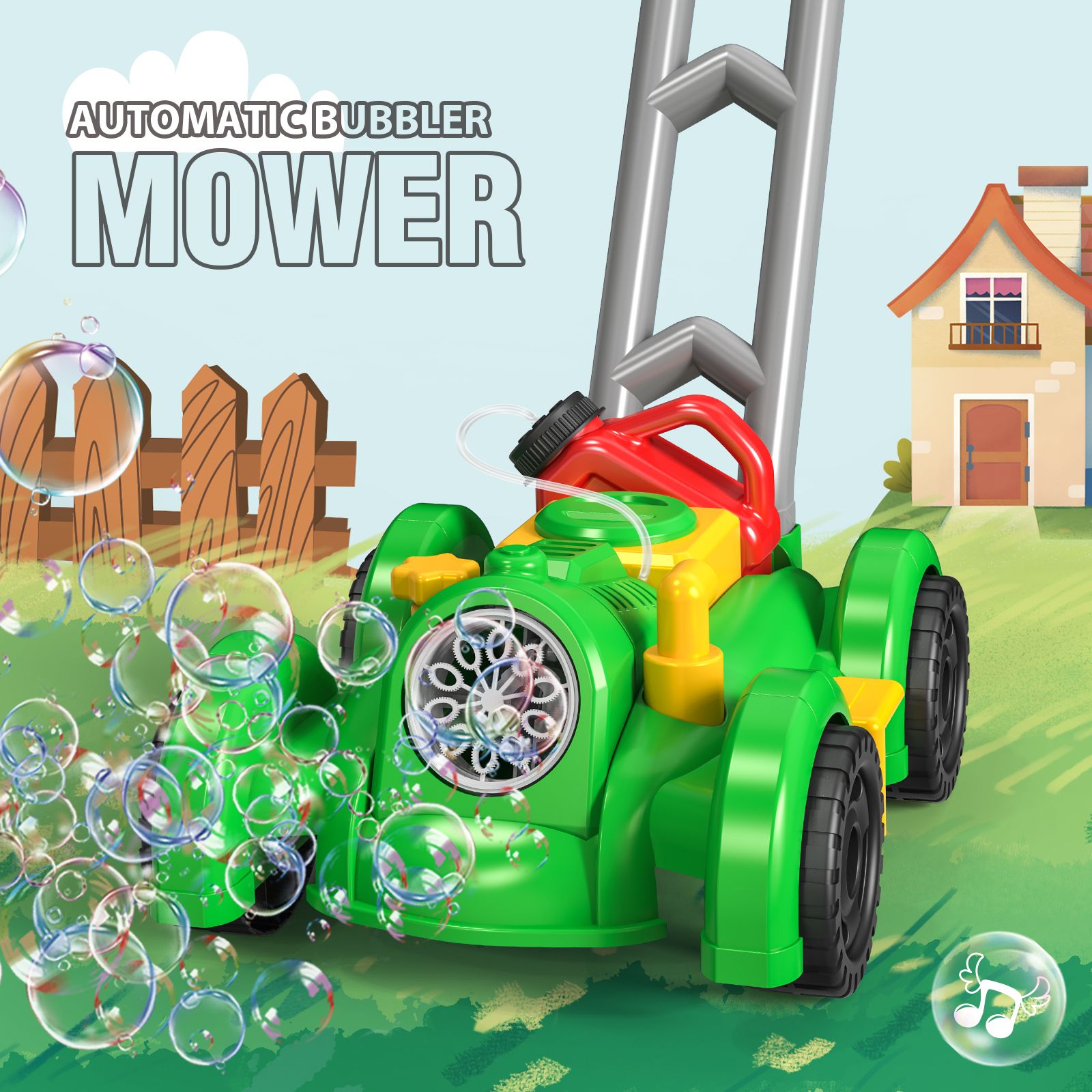 Fully Automatic Trolley Bubble - Kids Outdoor Lawn Mower recension och pris