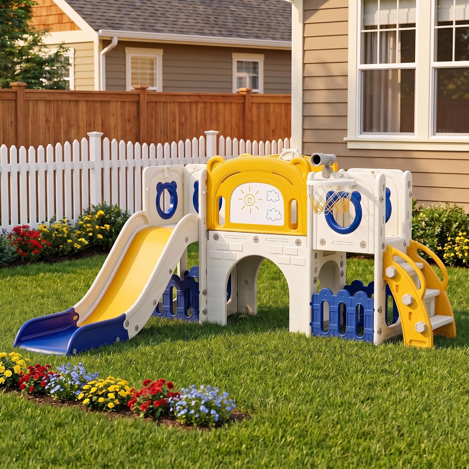 10-in-1 Toddler Slide Set, Kid - Kids Outdoor Toys B&Q recension och pris