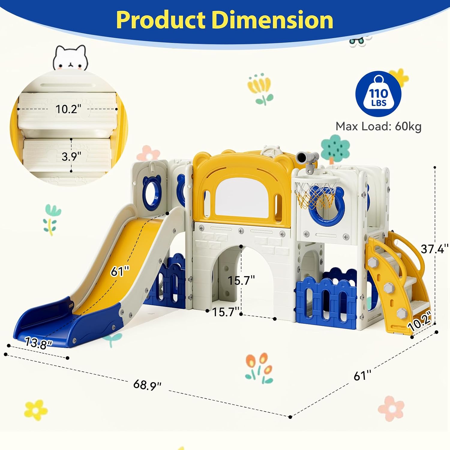 10-in-1 Toddler Slide Set, Kid - Kids Outdoor Toys B&Q recension och pris