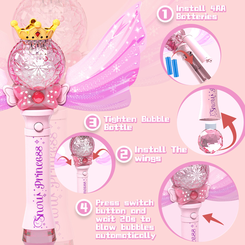 Princess Angel Wing Bubble Wan - Kids Outdoor Music recension och pris