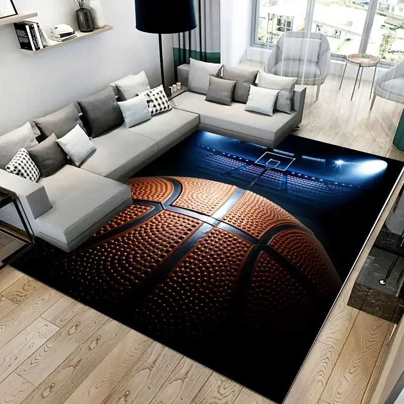 3D Basketball Area Rug Large,C - Kids Outdoor Kitchen Diy recension och pris