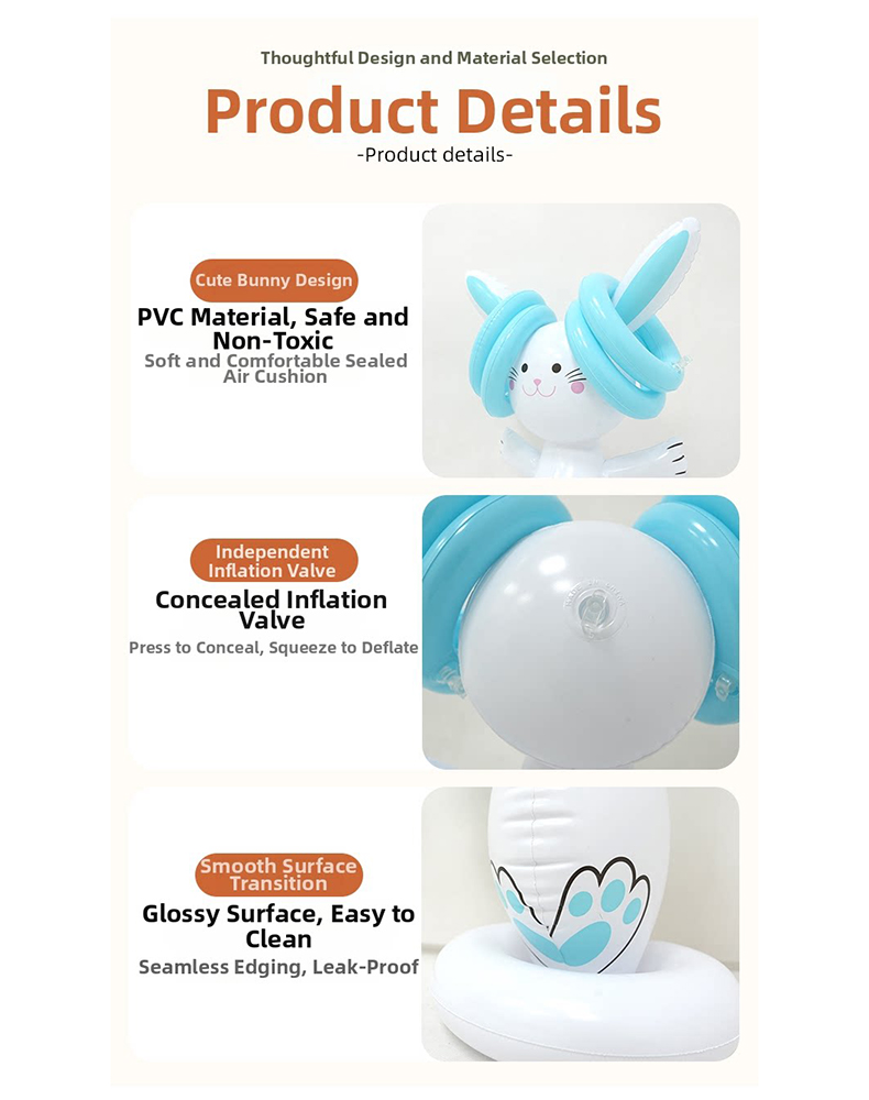 Easter Inflatable Bunny Ring T - Outdoor Games For Kids recension och pris