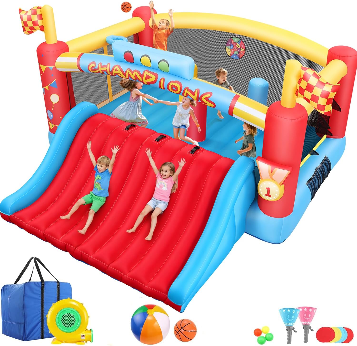 13FT Big Inflatable Bounce Hou - Outdoor Games For Kids recension och pris