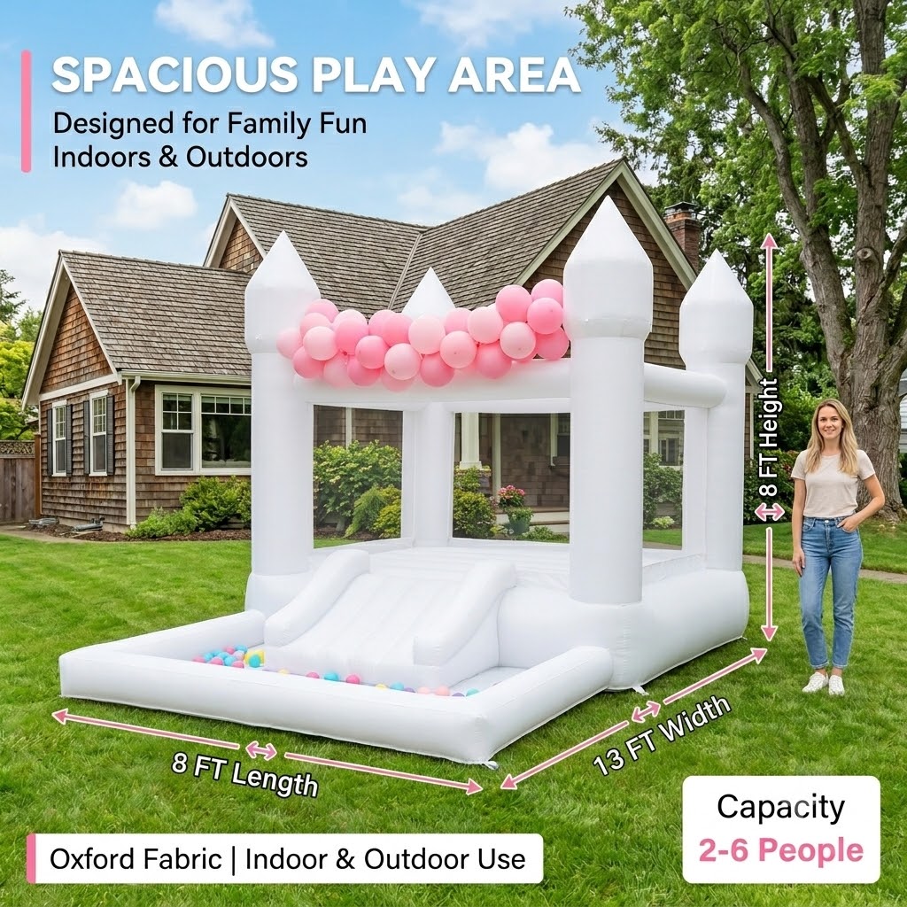 (Come with blower)13x8x8FT Inf - Kids Outdoor Trampoline recension och pris