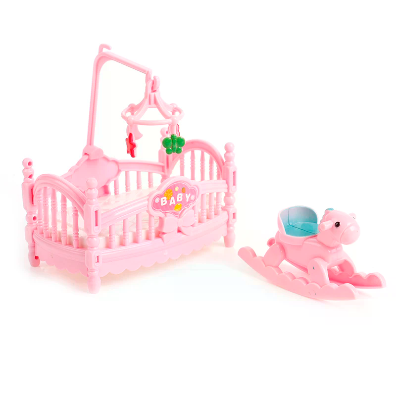 Miniature Crib Wooden Horse Se - Kids Outdoor Furniture Set recension och pris