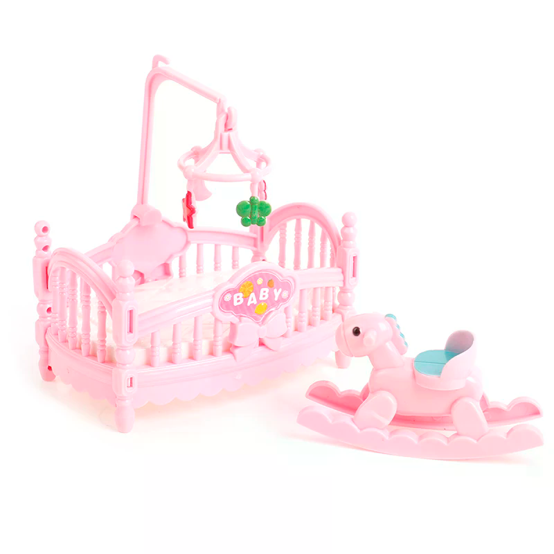 Miniature Crib Wooden Horse Se - Kids Outdoor Furniture Set recension och pris
