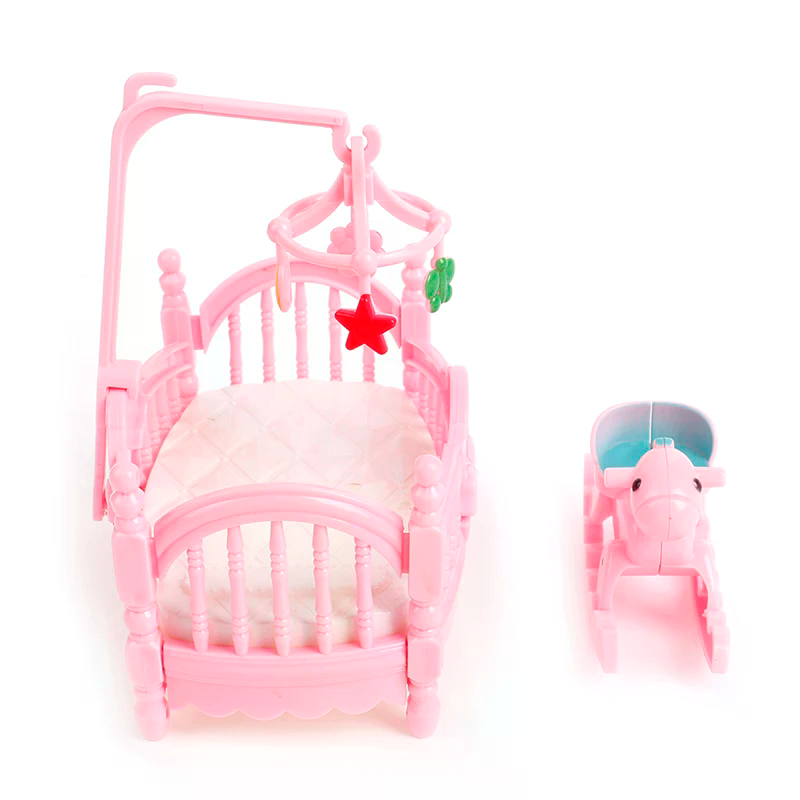 Miniature Crib Wooden Horse Se - Kids Outdoor Furniture Set recension och pris