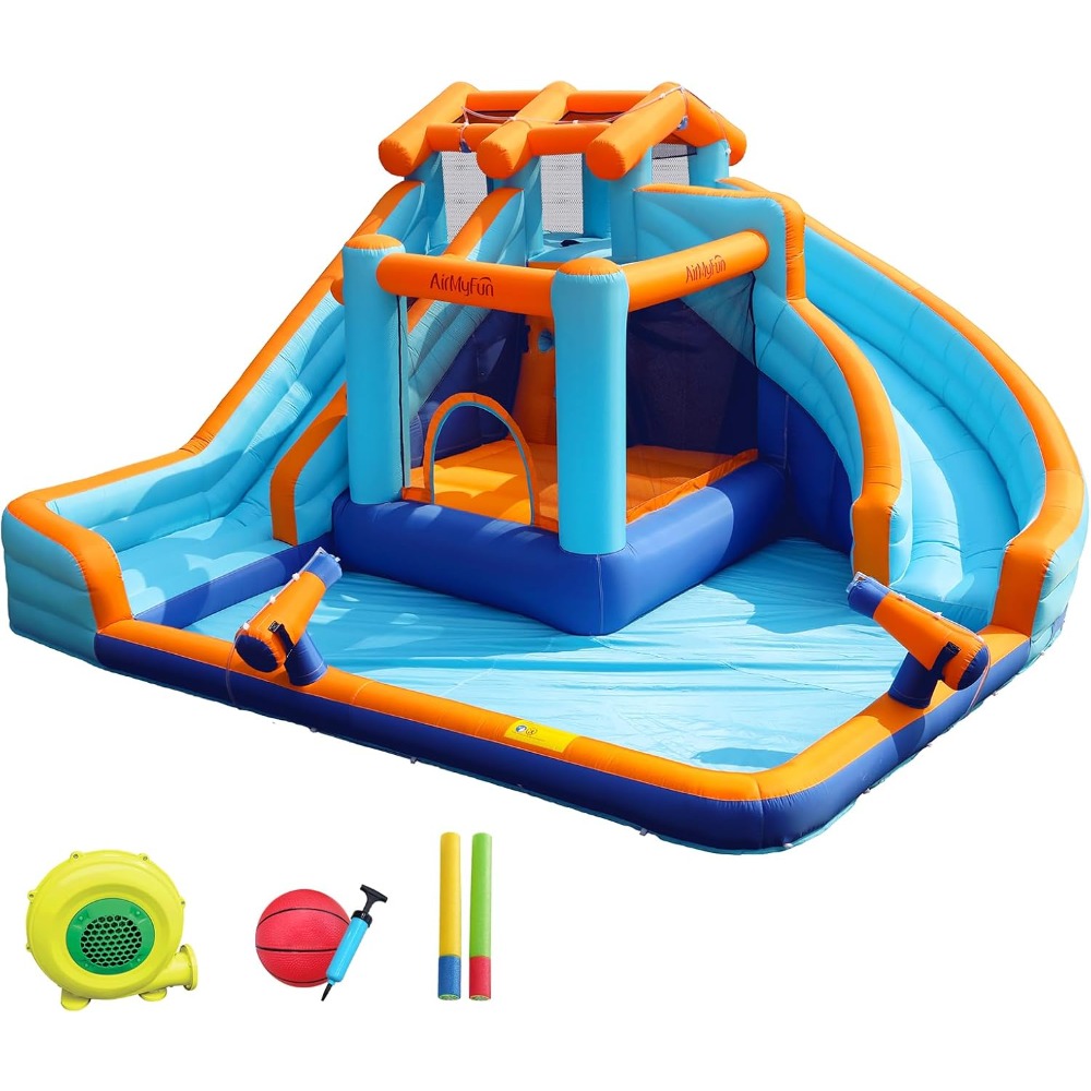 Large Water Slide Bounce House - Kids Outdoor Play recension och pris