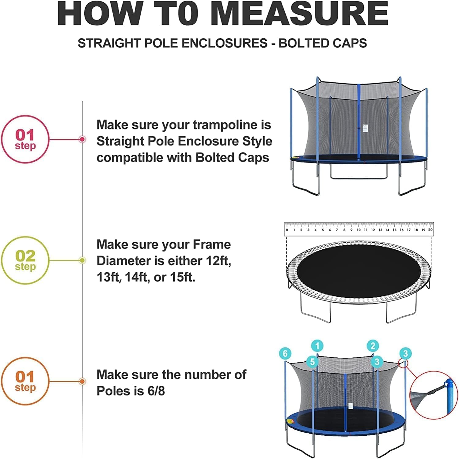 Trampoline safe net  6FT/8FT/1 - Kids Outdoor Trampoline recension och pris